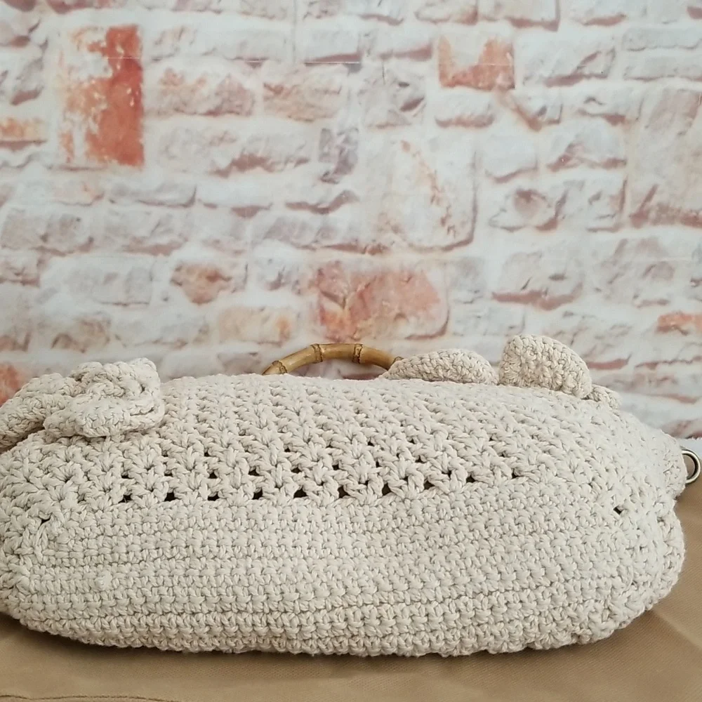 New Patricia Nash Mazara Crochet Tote Bag - Picture 9 of 14